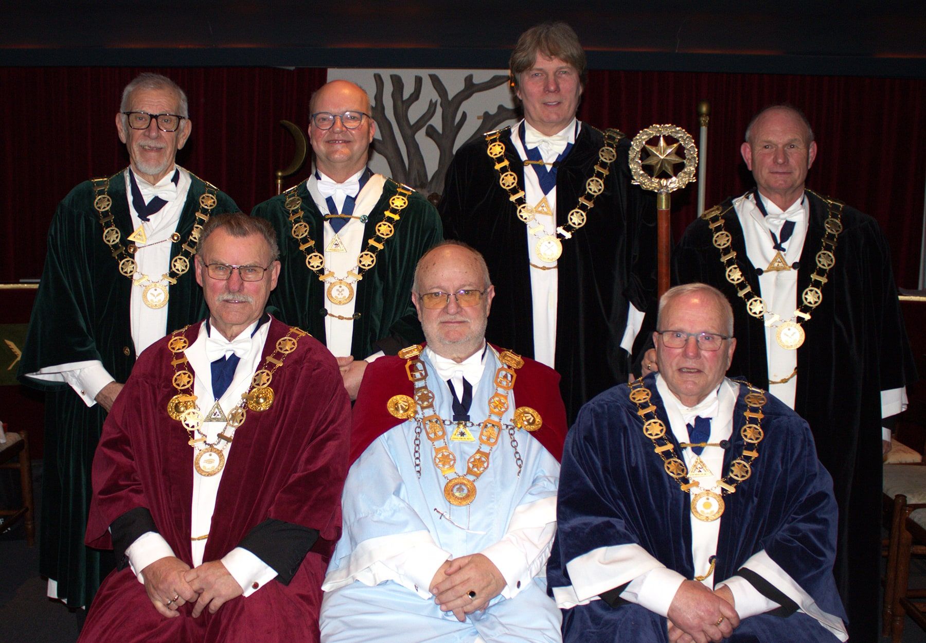 RSSKR Peder Fløjborg, RSSKM Leif Kjærskov Pedersen, RSV Michael Dandanell Post, RSM Vagner Thomsen<br>RSOÆ Mogens Nyquist-Hansen, RSÆÆ Preben Fynbo Larsen og RSUÆ Bruno Vestergaard Christensen